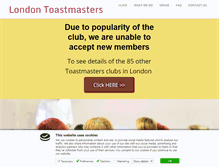 Tablet Screenshot of london-toastmasters.co.uk